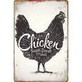 thumbnail image 1 of 20x30cm Rectangular pollo Metal Retro estaño pintura placa garaje café decoración Tmvgtek Para estrenar, 1 of 9