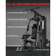 thumbnail image 3 of Multi-Function Home Gym Equipment with 150LB Weight Stack – Full Body Strength Training Machine – High/Low Pulley System, Leg Press, Butterfly Arms – Perfect for Back, Chest, Arm, 3 of 8