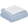 thumbnail image 2 of Couverture en Micromink Sherpa Douce - King, Bleu Fumée, 2 of 7