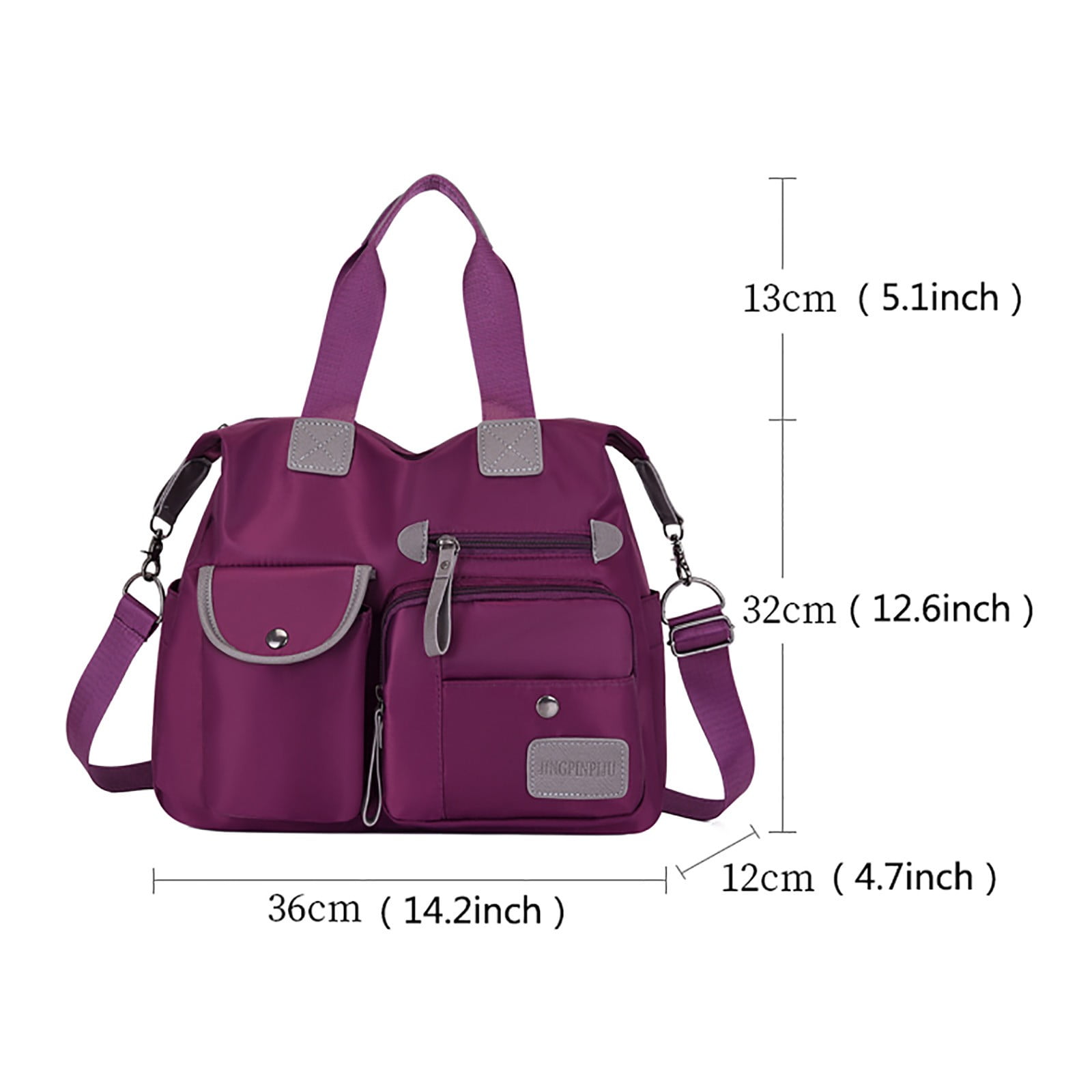 Nylon Crossbody Bags for Women Trendy Purses and Handbag Travel Large Cross Body Bag Retro Totes Anti Theft Shoulder Bag for Ladies with Multi Pocket Red