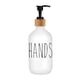 thumbnail image 3 of Dispensador de jabón Dispensador de jabón líquido Botella rellenable 500 ml Botellas vacías con manos blancas, 3 of 9