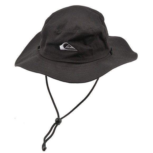 Quiksilver Bushmaster Sombrero de pescador con visera flexible y protección solar para hombre