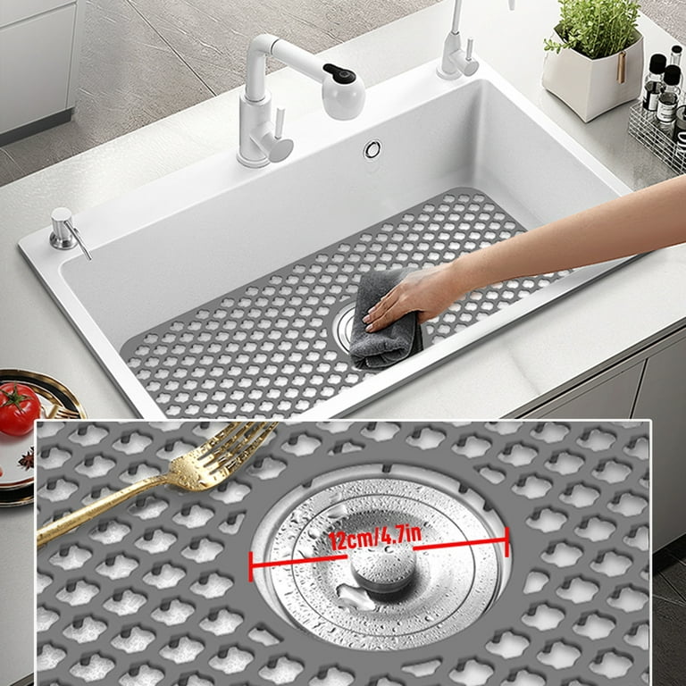 Silicone Sink Protectors Kitchen Non Slip Folding Mat Pad with