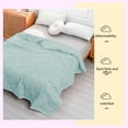 thumbnail image 5 of Loyerfyivos Skin-friendly summer quilt, plain printed air-conditioning quilt, washed cotton summer breathable quilt, 5 of 9
