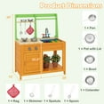 thumbnail image 3 of Costway Mud Kitchen for Kids with Realistic Stoves Faucet Sink Oven & Cookware Accessories, 3 of 10