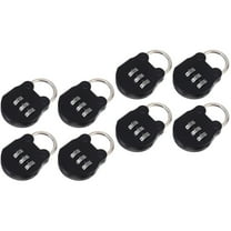 8 Pcs Combination Padlocks Metal Three Combination Locks Locker Locks
