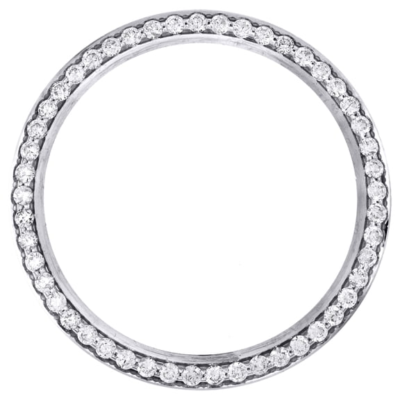 Real Diamond 3 pts. Bead Set Bezel For 34mm Midsize Rolex Air-King Watch 1.50 CT