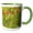 Green/White, variant on 3drose, Surreal Hypnotic Poppies, 15oz Mug