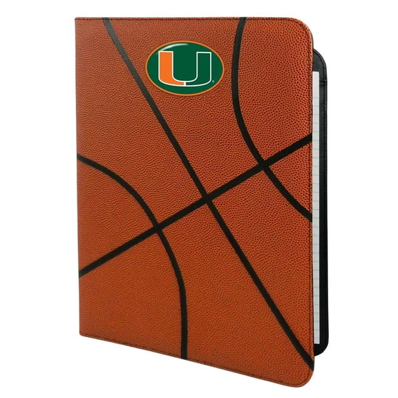 Miami Hurricanes Classic Basketball Portfolio - 8.5 in x 11 in