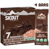 Skout Organic Protein Bars, Salted Chocolate, 4 Bars, 10g Protein, 1.9 Oz each