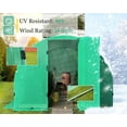 thumbnail image 6 of Jocisland 20x10x7.5 ft Heavy Duty Galvanized Steel Frame Greenhouse kit, Reinforced PE Cover & Film Clips, Green, 6 of 7