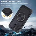 thumbnail image 7 of Dteck Case for iPhone 13 Pro Max,Shockproof TPU+PC Case Invisible 360°Rotatable Ring Stand Military Drop Protection Cover for iPhone 13 Pro Max,Black, 7 of 7