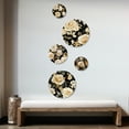thumbnail image 2 of Designart "Elegance In A Timeless Beige Rose Bouquet" Floral Round Wall Art Set Of 5 - Beige Cottage Office Room Wall Art Set, 2 of 6