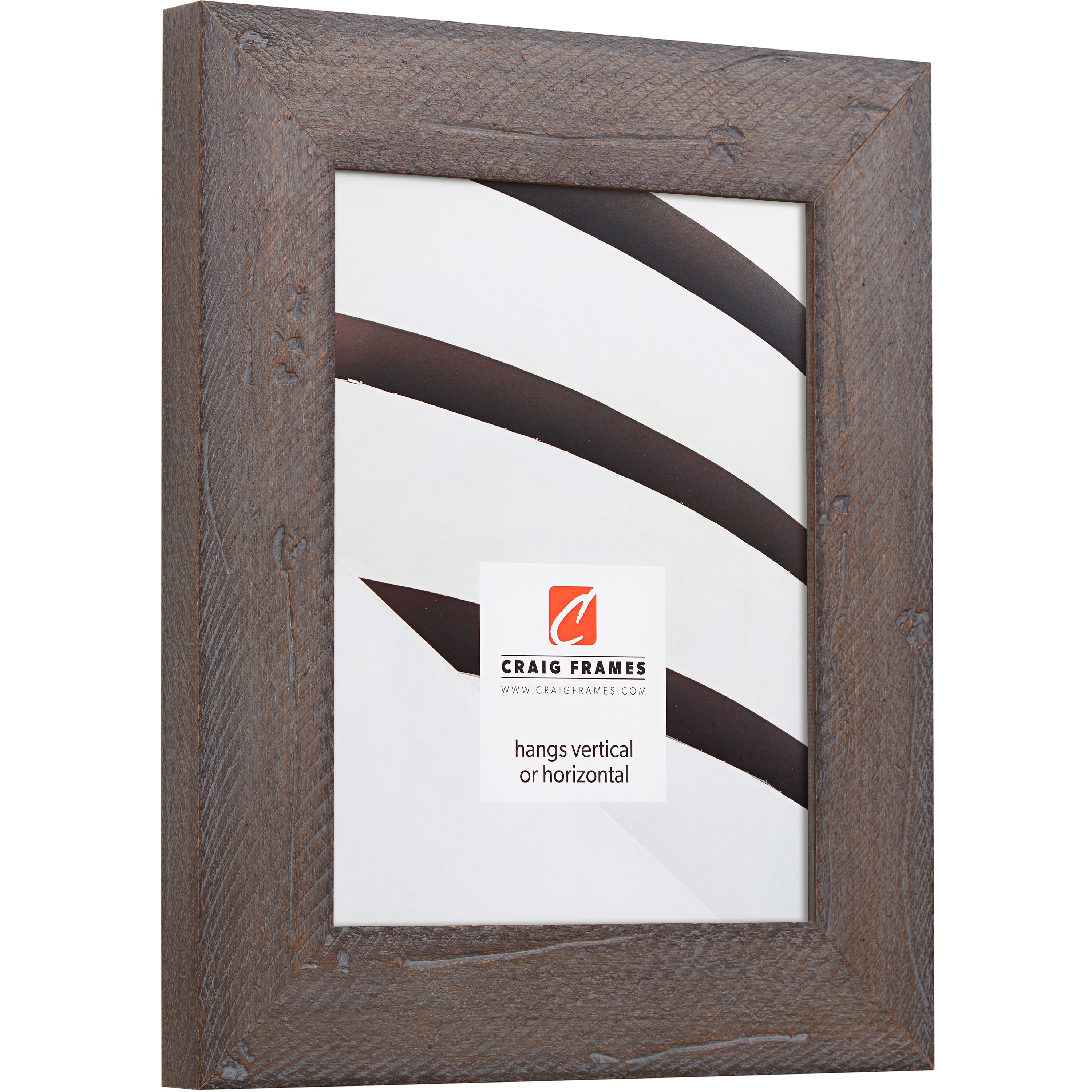 Craig Frames Hatteras, 18x24 inch Picture Frame Matted for a 12x18 Photo, Grey Wash