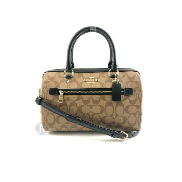 Coach Coach Signature Leather Rowan Medium Satchel Handbag Bag Purse