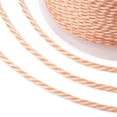 thumbnail image 3 of Round Waxed Polyester Cord Taiwan Waxed Cord Twisted Cord Light Salmon 1mm about 12.02 yards(11m)/roll, 3 of 3