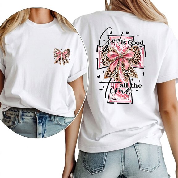 UNISHE Patriotic T Shirt God Shed His Grace On Thee American Flag Bow Tee 4th of July Graphic Top