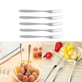 thumbnail image 2 of Shisuyan 5pcs Stainless Steel Cocktail Forks Fruit Cake Forks Dessert Forks for Home, 2 of 8