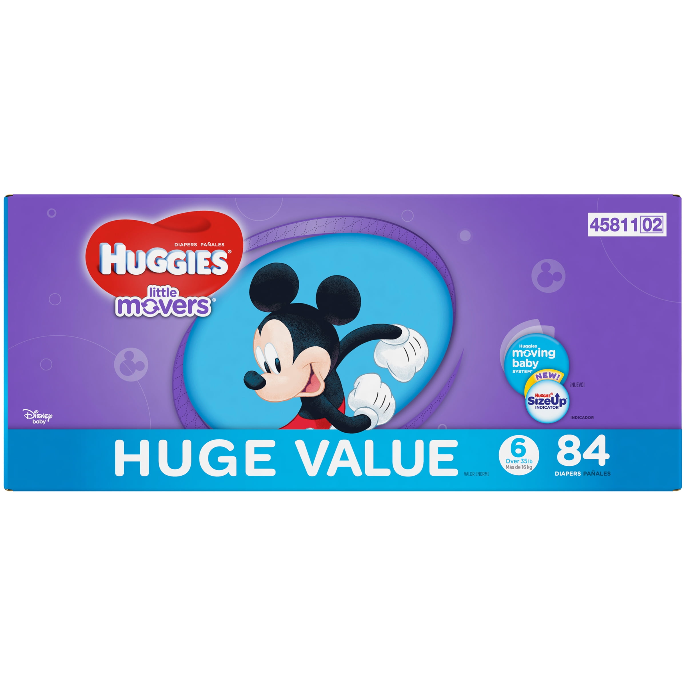 huggies little movers size 6 walmart