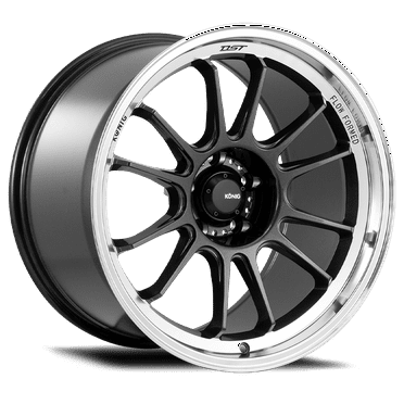 1 Konig 17x9 4X100 45 47MC Hypergram Metallic Carbon Machined Lip Wheel Rim
