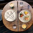 thumbnail image 5 of Dsseng Divided Dinner Plates Set with Tableware 3 Compartment Unbreakable Portion Control Dinner Diet Plates Reusable Lightweight Divided Dish Set Stackable Divider Plates Microwave Safe, 5 of 5