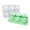 thumbnail image 2 of La mejor bandeja para cubos de hielo para frigorífico - molde de silicona de liberación fácil de 6 agujeros con tapa para bebidas, diseño redondo que ahorra espacio, 2 of 3
