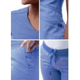 thumbnail image 5 of Adar Pro Core Classic Scrub Set For Women - Tailored V-Neck Scrub Top & Tailored Yoga Scrub Pants, 5 of 7