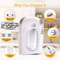 LILPARTNER Hand Mixer Electric, 400w Ultra Power Kitchen Hand Mixer