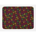 thumbnail image 1 of Fruits Bath Mat, Doodle Apples Cherries Pears Spiral Featured Fresh Kitchen Creative Print, Plush Bathroom Decor Mat with Non Slip Backing, 29.5" X 17.5", Multicolor, by Ambesonne, 1 of 2