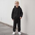 thumbnail image 2 of Gibobby Toddler Boy Clothes Fall Winter Outfit Boys Winter Warm Outfit Set 2Pcs Plaid Outfits Top + Pants Set Home Wear Kids Clothing(7-8 Years,Black), 2 of 9