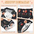 Cow Heads Pattern Satin Pajama Set Soft Breathable Button Down 2 Piece ...