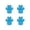Blue#6, variant on huayou Durable Paw Shaped Dog Foot Pads, Non Slip Traction Surface, Self Adhesive Design, Decoration, for Pet Outdoor Walk, Indoor Floor, 2.76x2.48 inch, Blue