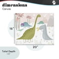 thumbnail image 4 of Stupell Industries Contemporary Earthy Jurassic Dinosaurs Canvas Art, 20 x 16, by Carla Daly, 4 of 8