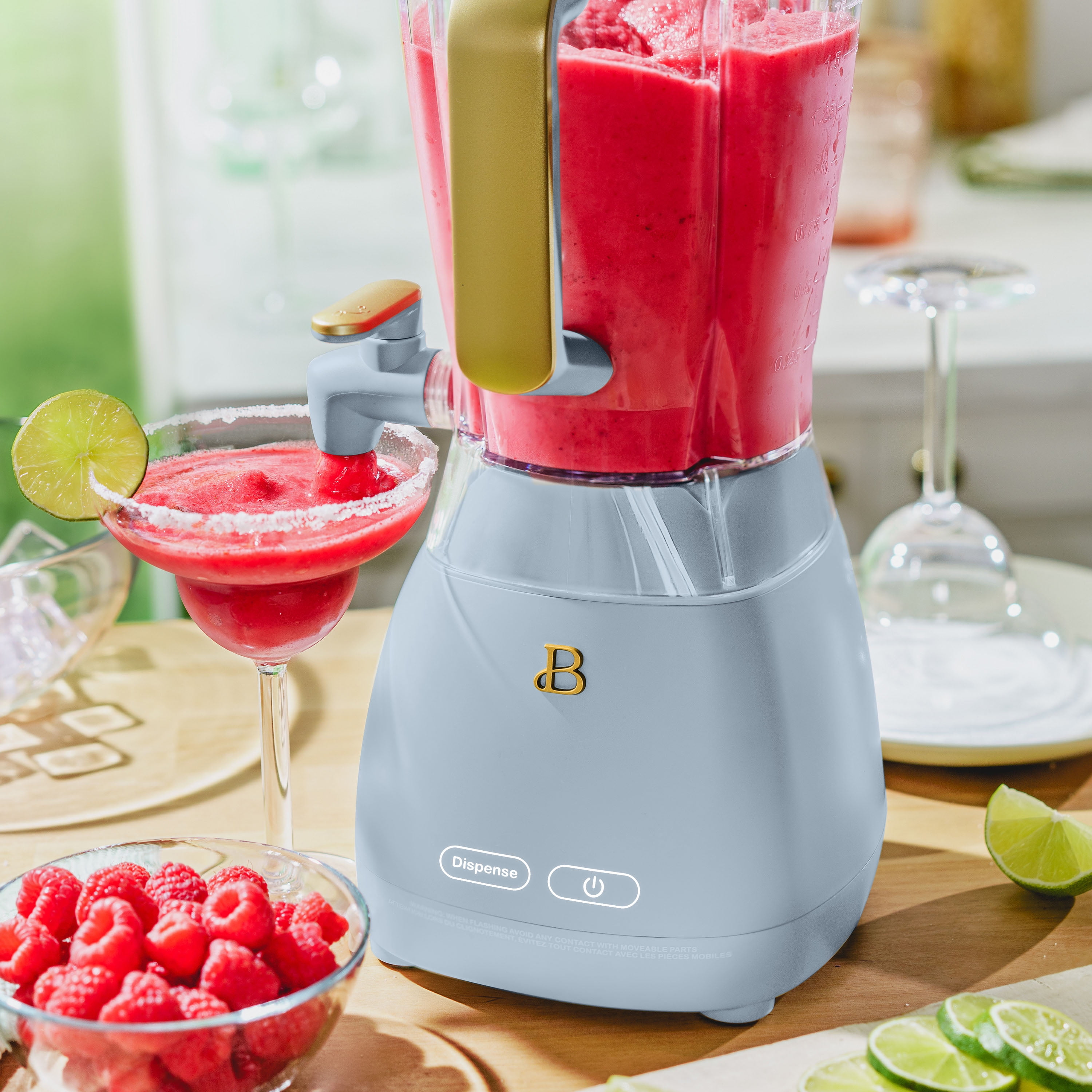 Beautiful Slush Crush 60 oz 4-Speed Frozen Drink Maker, Cornflower Blue by Drew Barrymore