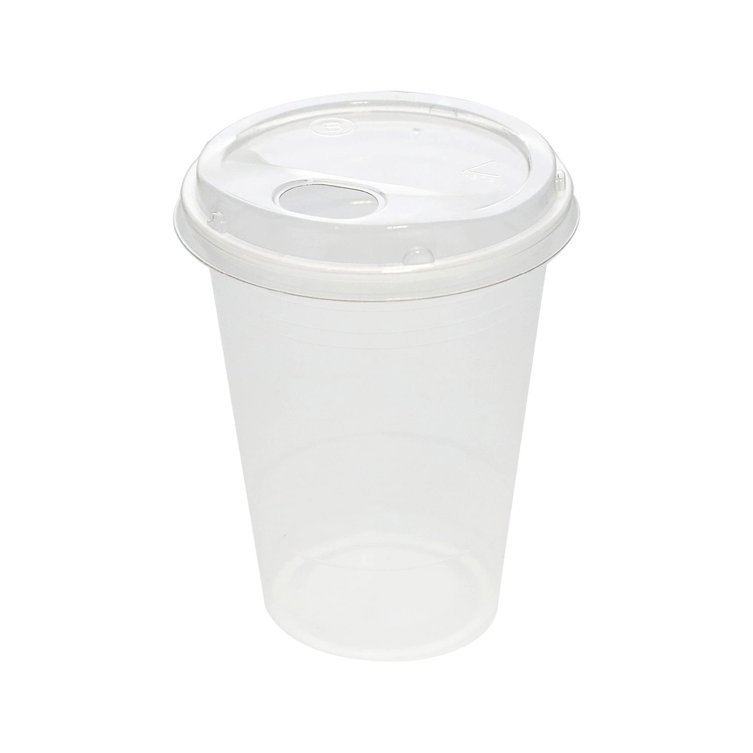 Great Value Disposable Plastic Cold Cups with Sip Lids, 24 fl oz, 25 Count