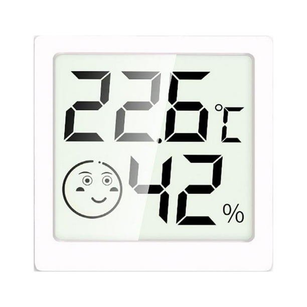 onlyliua Descuentos de Temporada Mini Higrómetro Digital Pequeño para Interiors, Higrómetro Digital Contaminación Digital Lcd Paralelo Temperatura y Humedad En Interiores, Mini Higrómetro para Habita