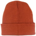 thumbnail image 3 of Plain Beanie (Multiple Colors) - Fluorescent Orange, 3 of 11