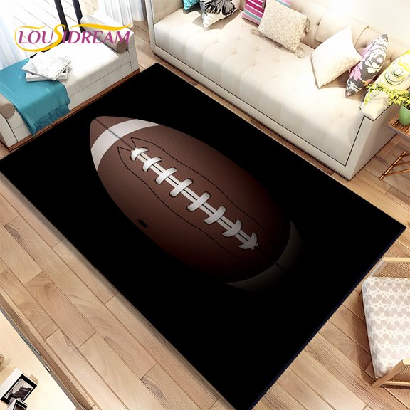Rugby American Football Field Area Rug Carpet Rug for Living Room Bedroom Sofa Doormat ration kids Play Non-slip Floor Mat