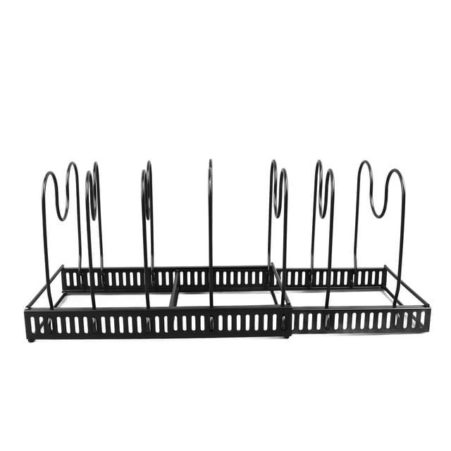 Expandable Pan Organizer, Adjustable Pot Lids and Pans Organizer U Shape Groove 2 DIY Methods for Home