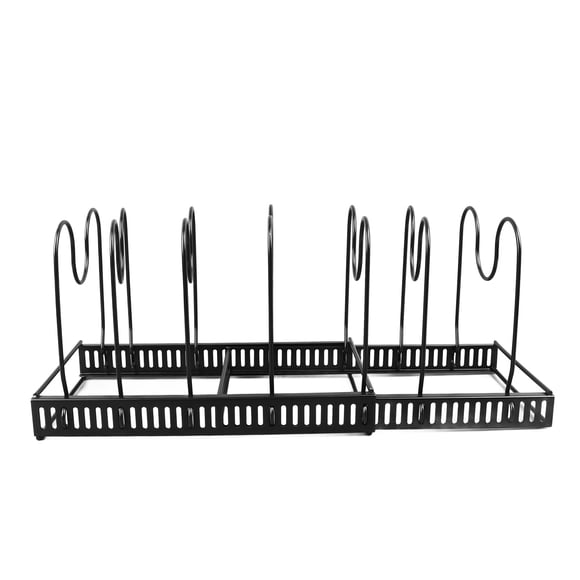 Expandable Pan Organizer, Adjustable Pot Lids and Pans Organizer U Shape Groove 2 DIY Methods for Home