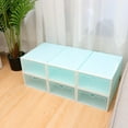 thumbnail image 3 of HOMEMAXS  6 PCS Thickened Transparent Shoe Box Storage Bins Container Shoes Organizers Men and Women, 3 of 8