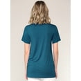 thumbnail image 4 of Made by Johnny Women's Casual Shirts Twist Knot Tunics Tops XXL TEAL, 4 of 6