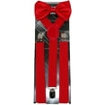 thumbnail image 4 of CTM  Solid Bow Tie with Suspender Set (Men), 4 of 4