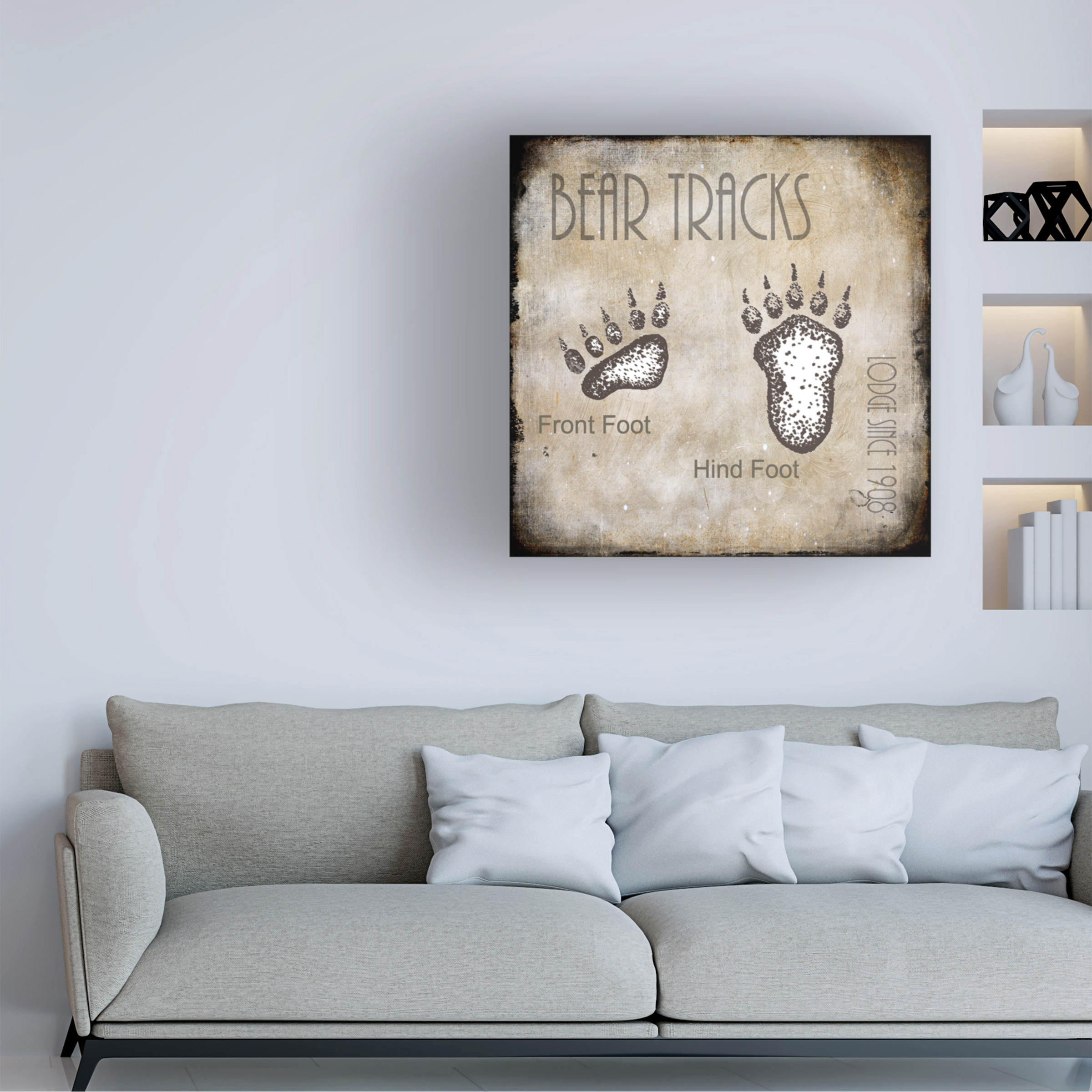 LightBoxJournal 'Moose Lodge 2 - Bear Tracks 2' Canvas Art