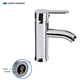thumbnail image 4 of Llave Mezcladora Baja Monomando para Lavabo Fregadero Grifo Lavamanos Baño Femmto, 4 of 4