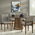 thumbnail image 6 of TMS Winslow Round Indoor Wood Dining Table, Walnut, 6 of 8