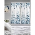 thumbnail image 3 of Blue Eucalyptus Leaves Living Room Curtains 2 Panel, Watercolor Spring Summer Botanical Cafe Window Treatment, Extra Long Farmhouse Bedroom Bathroom Kitchen Curtains Drapes 104"x72", 3 of 6