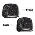 thumbnail image 3 of 2 PCS Car Headrest Cover, Star Gazing Cat Illustration Soft Car Seat Head Rest Cover Protector Interior Car Accessories Seat Covers for Cars Truck Auto Only Covers, 3 of 8
