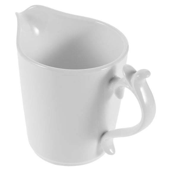 Masteelf Classic Ceramic Milk Frothing Pitcher Ceramic Milk Jug Creamer Pitcher With Handle Kitchen Milk Jar Container Creamer Cups 260ml