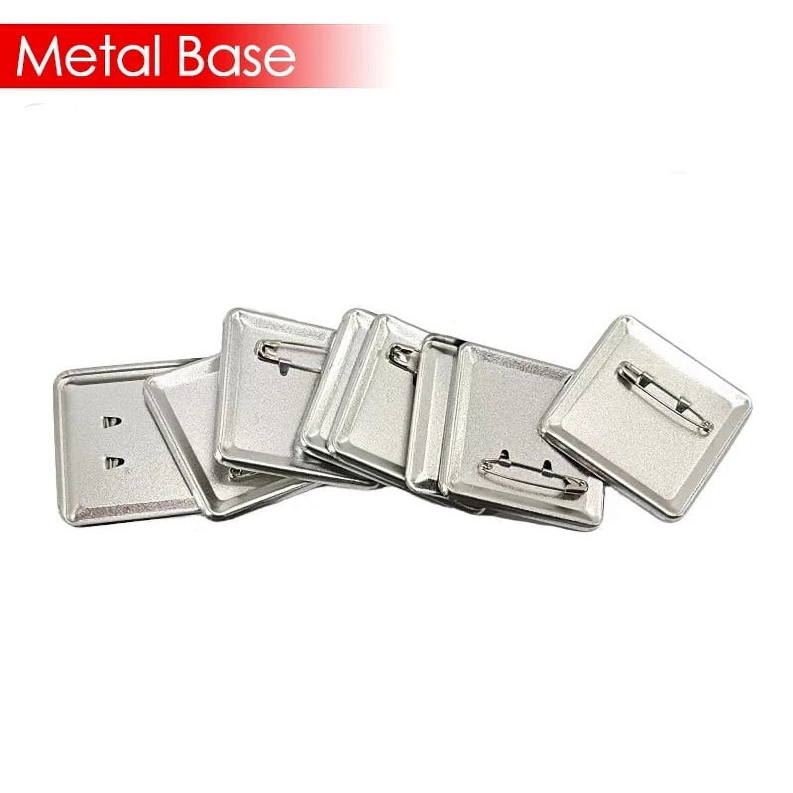 50Set 50x50mm Square Badge Button Pins Making Parts for Square Button Maker DIY Making Badge ,Beginner-Friendly
